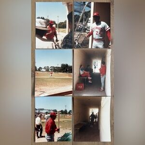 Cincinnati Reds 1986 Spring Training 6 Photos - Rose, Parker, Perez, Concepción